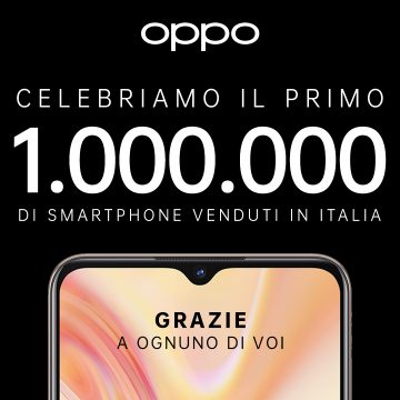 Un milione di smartphone OPPO venduti in Italia