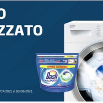 In regalo Dash con la lavatrice Beko SteamCure