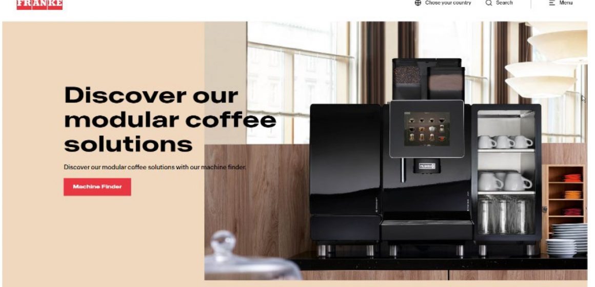 Nuovo sito e nuova brand identity per Franke Coffee Systems