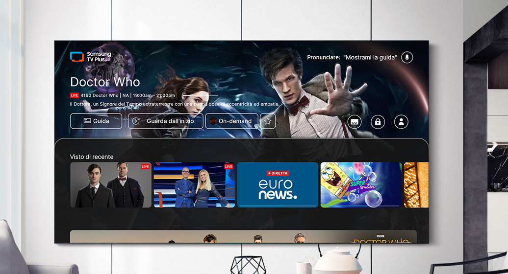 Nuova brand identity per Samsung TV Plus