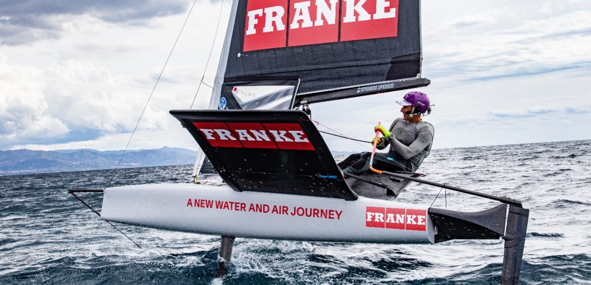 Franke sponsor di Francesco Bruni al Mondiale Moth 2022