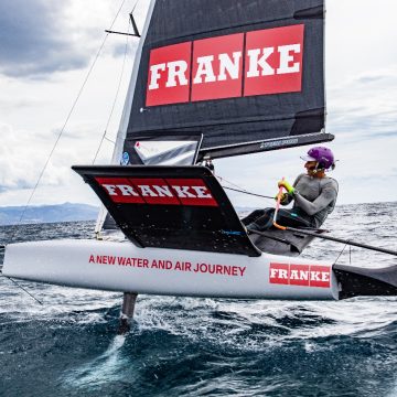 Franke sponsor di Francesco Bruni al Mondiale Moth 2022