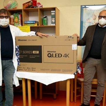 TV Hisense in dono ai reparti pediatrici di Milano