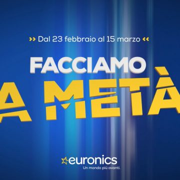 Da Euronics la promo “Facciamo a metà”