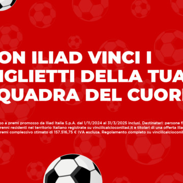 Al via il concorso “Vinci il calcio con iliad”