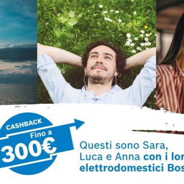 Bosch: al via l’operazione cashback su frigoriferi, forni e lavatrici