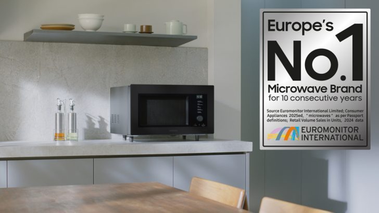 Samsung ancora leader in Europa nei microonde