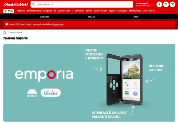 La gamma di emporia arriva su MediaWorld online