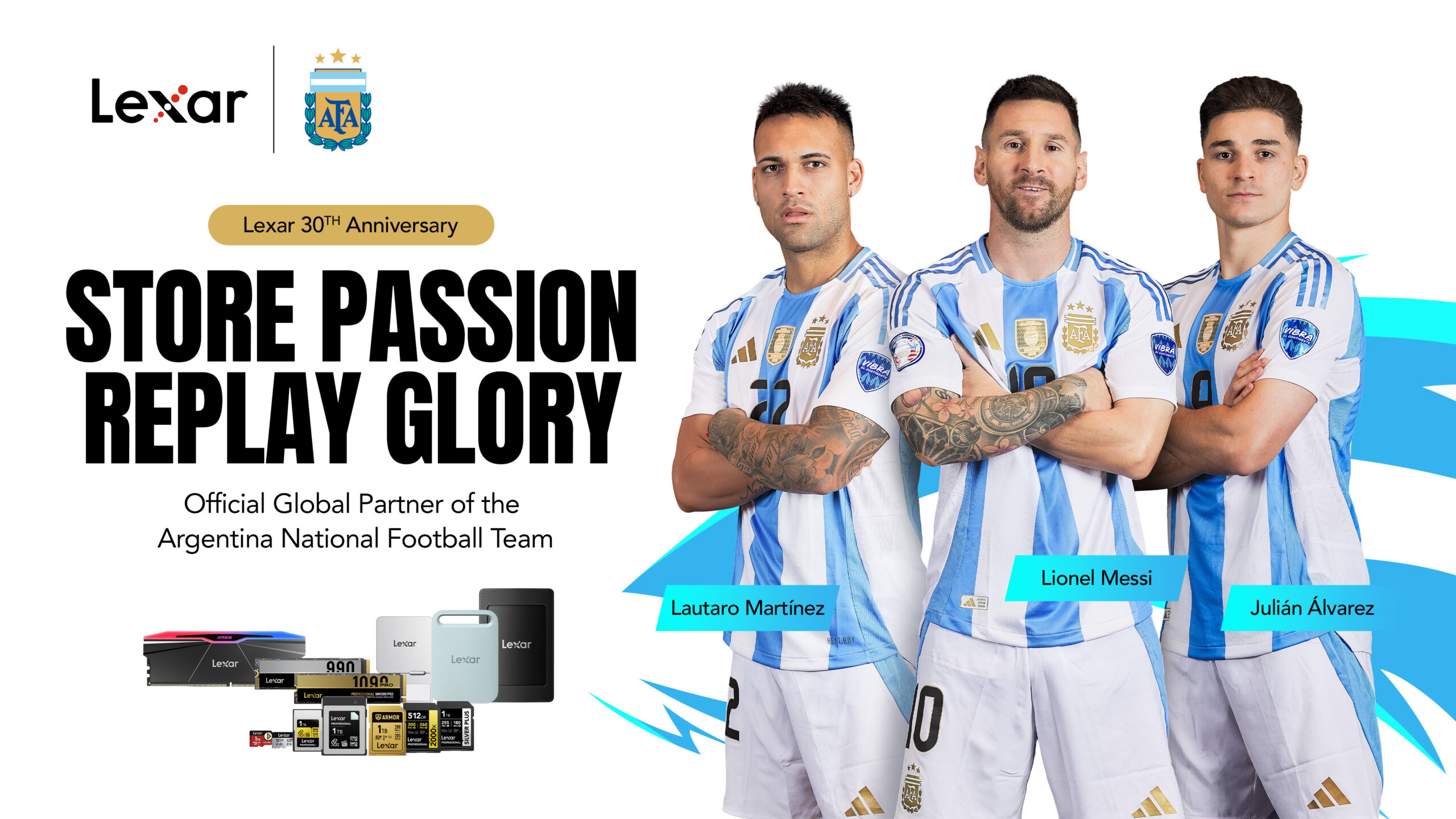 Lexar: partnership globale con la Nazionale Argentina di Calcio