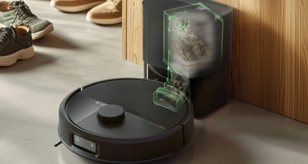 Roomba_Max_705_Vac_AutoEmpty_Black_Photo_InSitu_AEDock_3000x3000 iRobot: ecco il Roomba Max 705 Combo