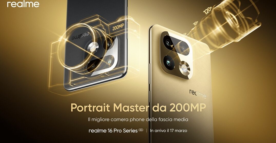 Realme porta in Italia la serie 16 Pro