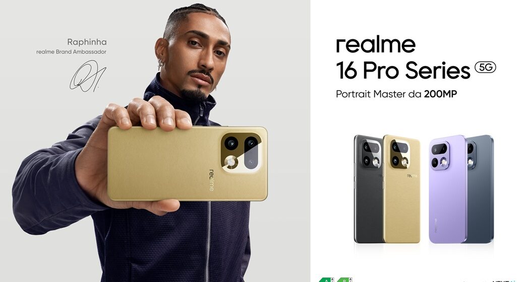Realme: Raphinha nuovo Brand Ambassador della serie 16 Pro